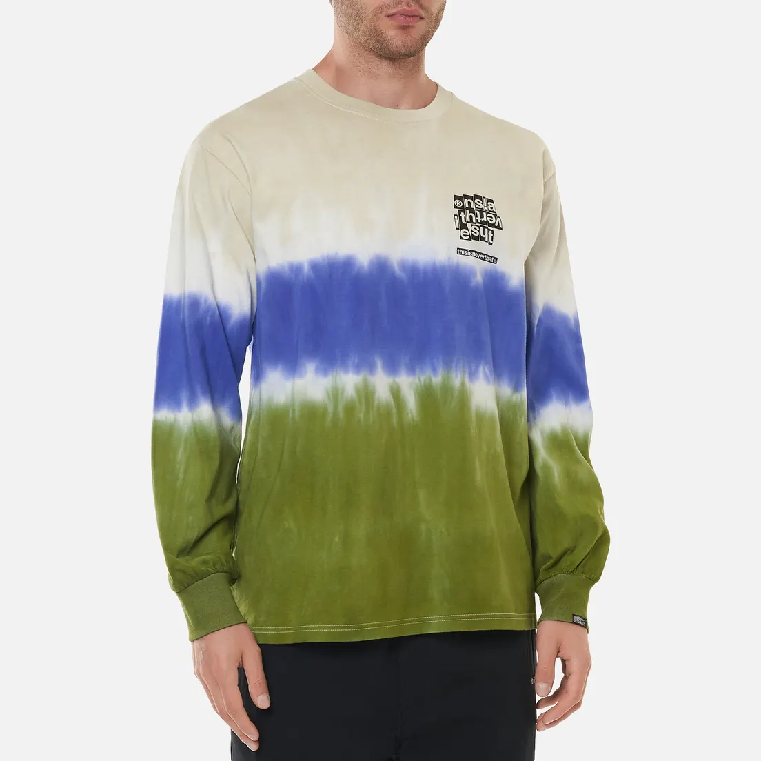 thisisneverthat Мужской лонгслив Tie Dye Stripe