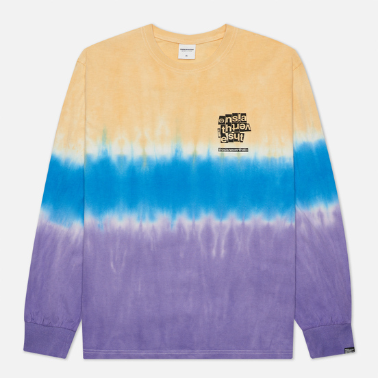 Мужской лонгслив thisisneverthat Tie Dye Stripe Lemon