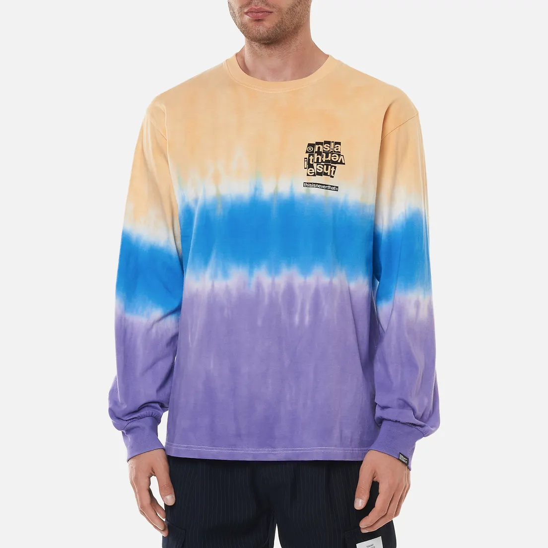 thisisneverthat Мужской лонгслив Tie Dye Stripe