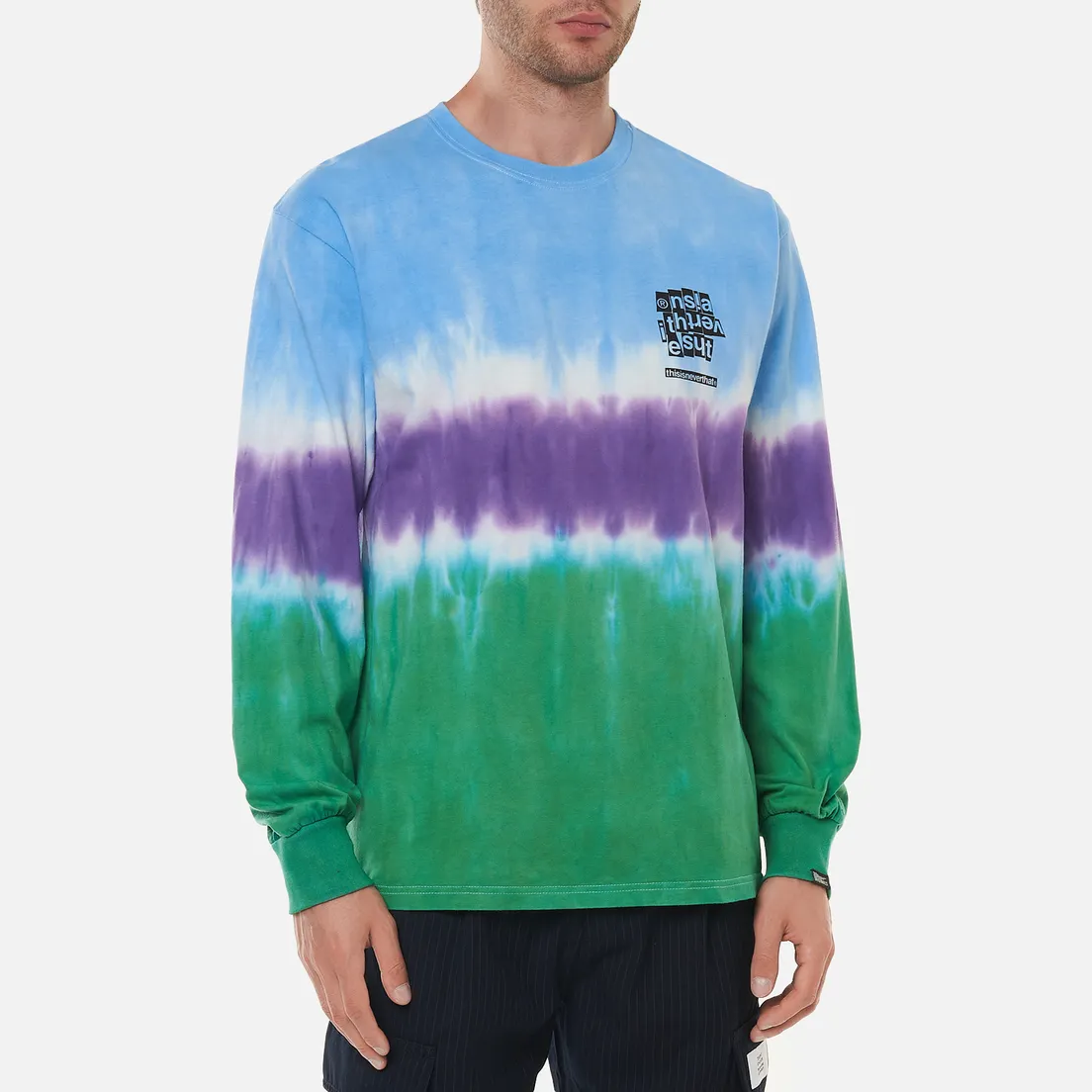 thisisneverthat Мужской лонгслив Tie Dye Stripe