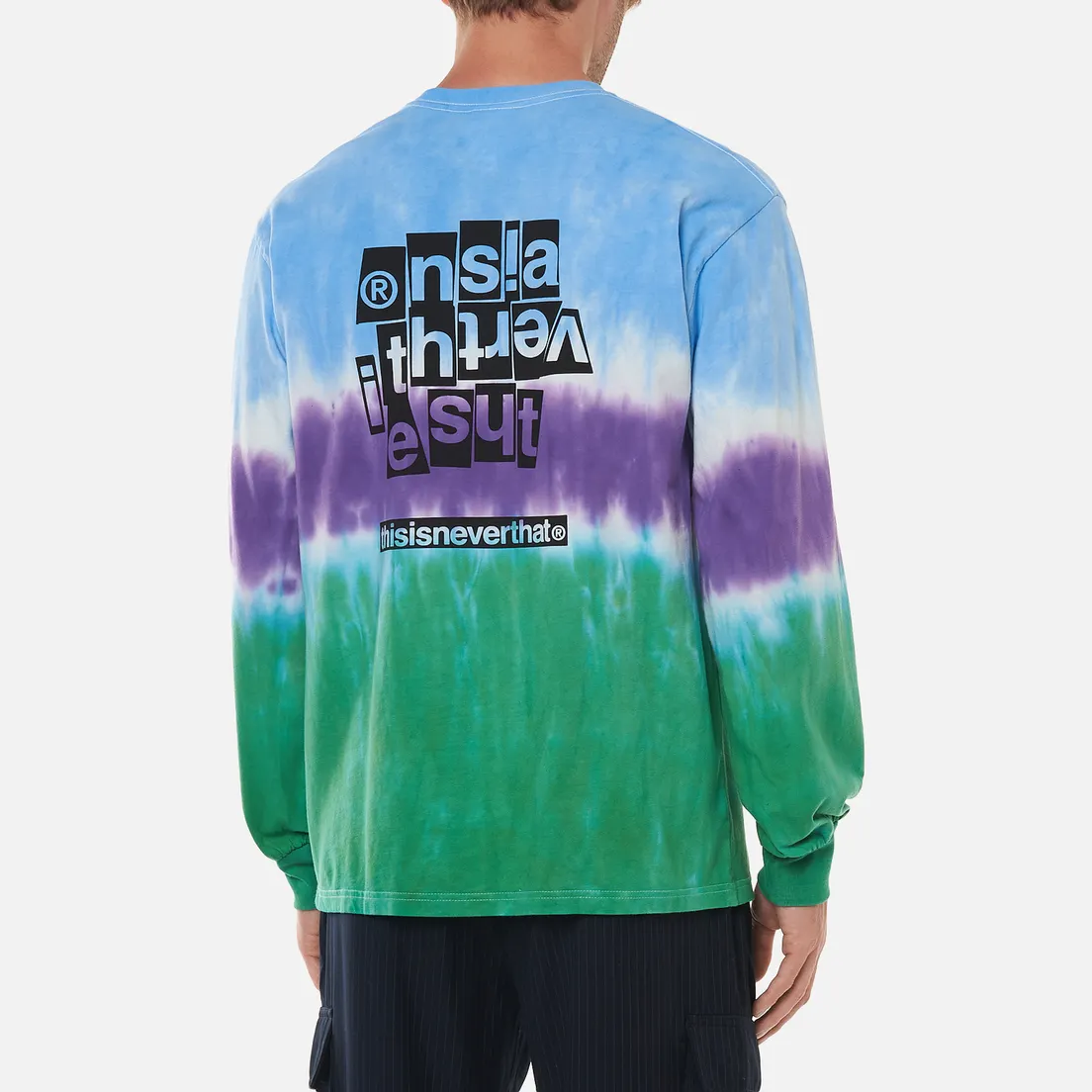 thisisneverthat Мужской лонгслив Tie Dye Stripe