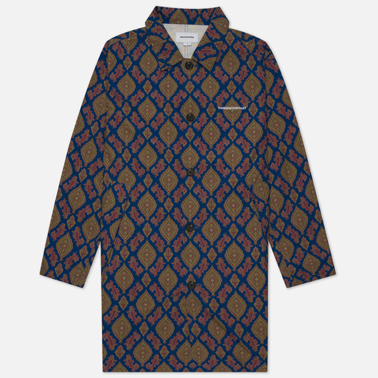 Мужское пальто thisisneverthat Moroccan Overcoat Blue