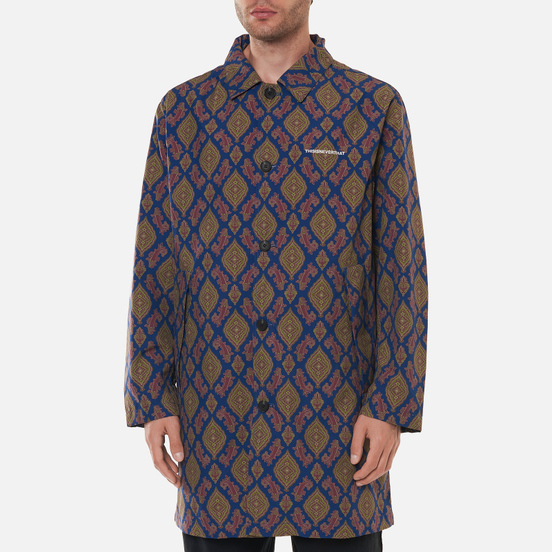 Мужское пальто thisisneverthat Moroccan Overcoat Blue