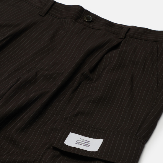 Мужские брюки thisisneverthat Striped Cargo Brown