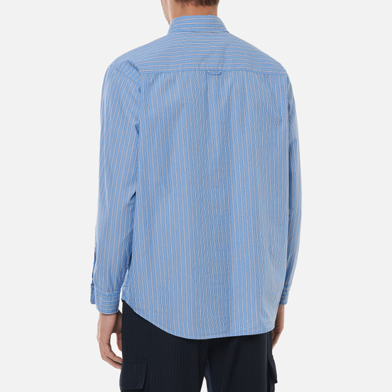Мужская рубашка thisisneverthat MI-Logo Striped Blue