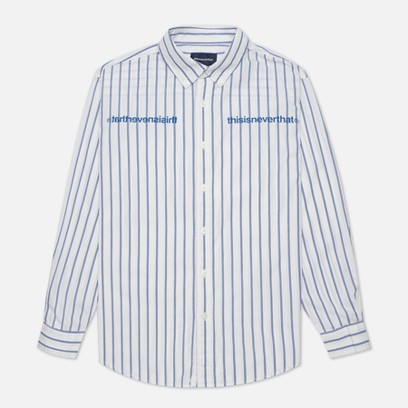 Мужская рубашка thisisneverthat MI-Logo Striped, цвет белый, размер S