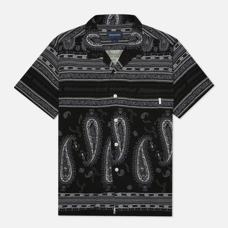 Мужская рубашка thisisneverthat Paisley, цвет чёрный, размер L