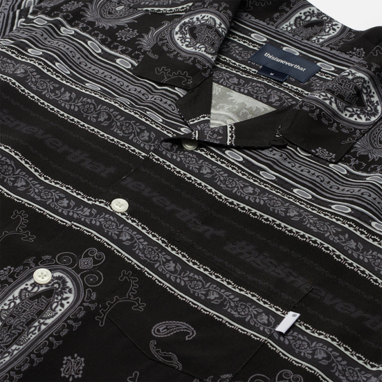Мужская рубашка thisisneverthat Paisley Black