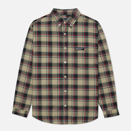 Мужская рубашка thisisneverthat Plaid Twill Greenish Black