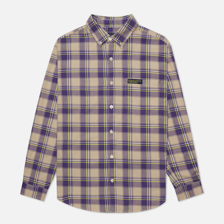 Мужская рубашка thisisneverthat Plaid Twill, цвет фиолетовый, размер L