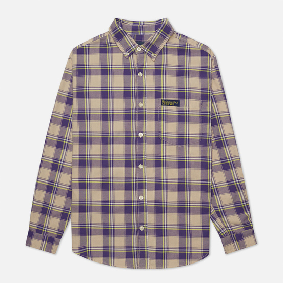 Мужская рубашка thisisneverthat Plaid Twill Purple