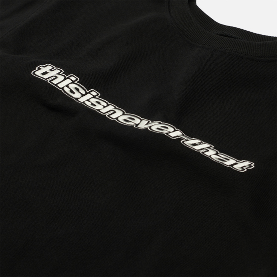 Мужская толстовка thisisneverthat ESP-Logo Crewneck Black