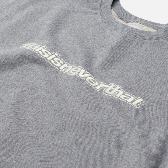 Мужская толстовка thisisneverthat ESP-Logo Crewneck Heather Grey