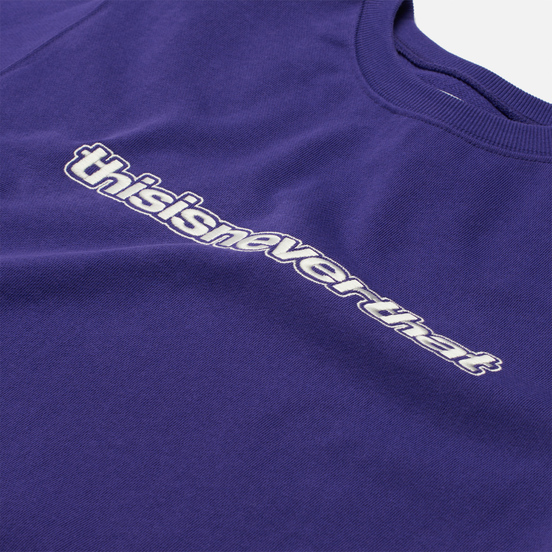 Мужская толстовка thisisneverthat ESP-Logo Crewneck Purple