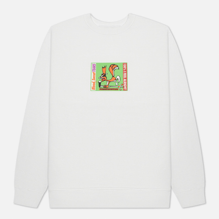 Мужская толстовка thisisneverthat Squirrel Crewneck, цвет белый, размер L