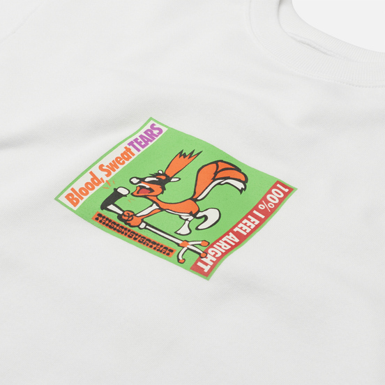Мужская толстовка thisisneverthat Squirrel Crewneck White