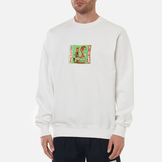 Мужская толстовка thisisneverthat Squirrel Crewneck White