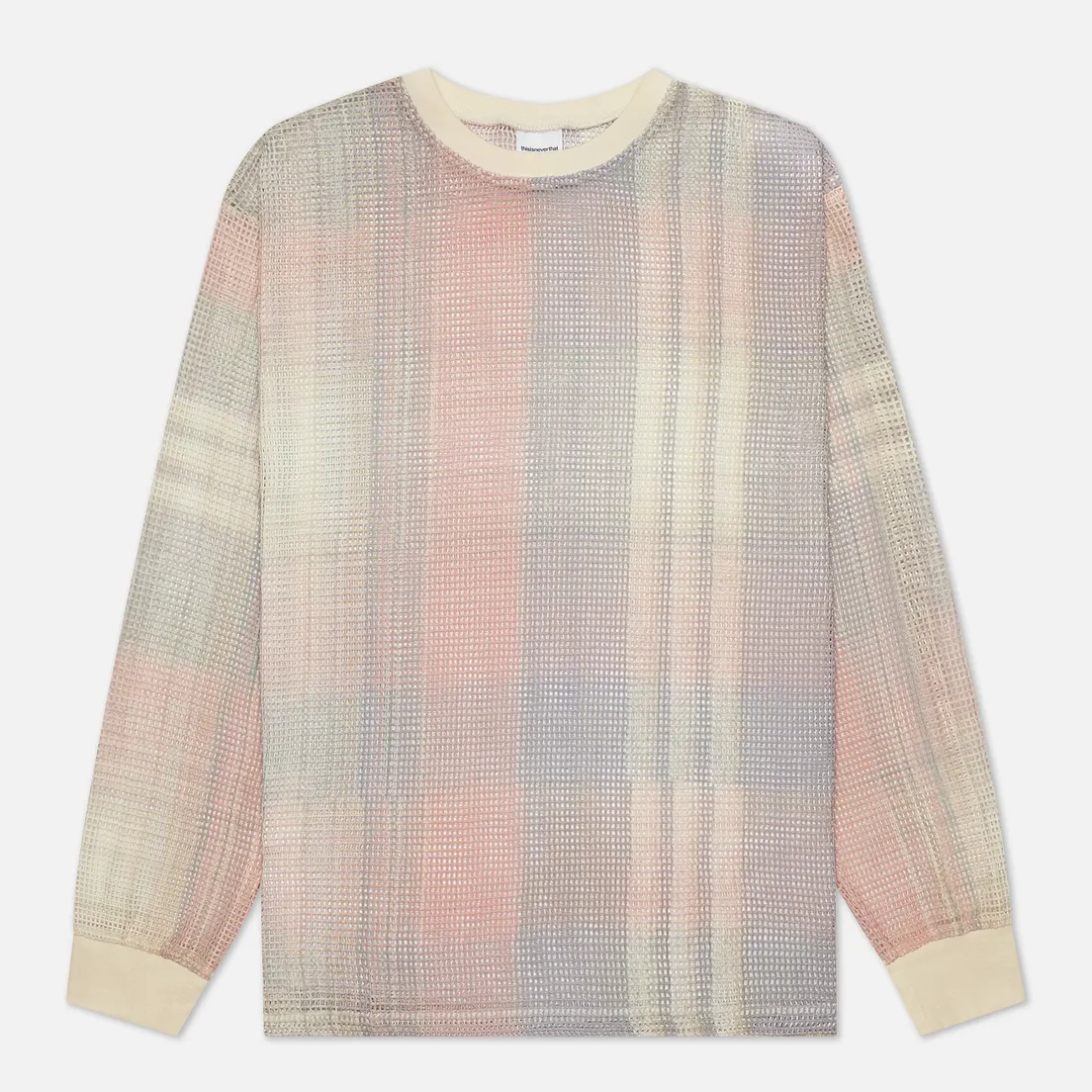 thisisneverthat Мужской лонгслив Printed Plaid Mesh