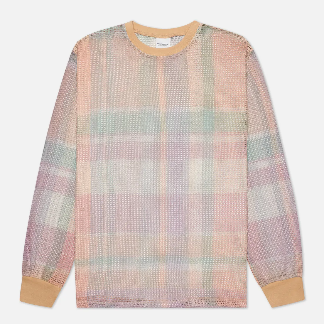 thisisneverthat Мужской лонгслив Printed Plaid Mesh