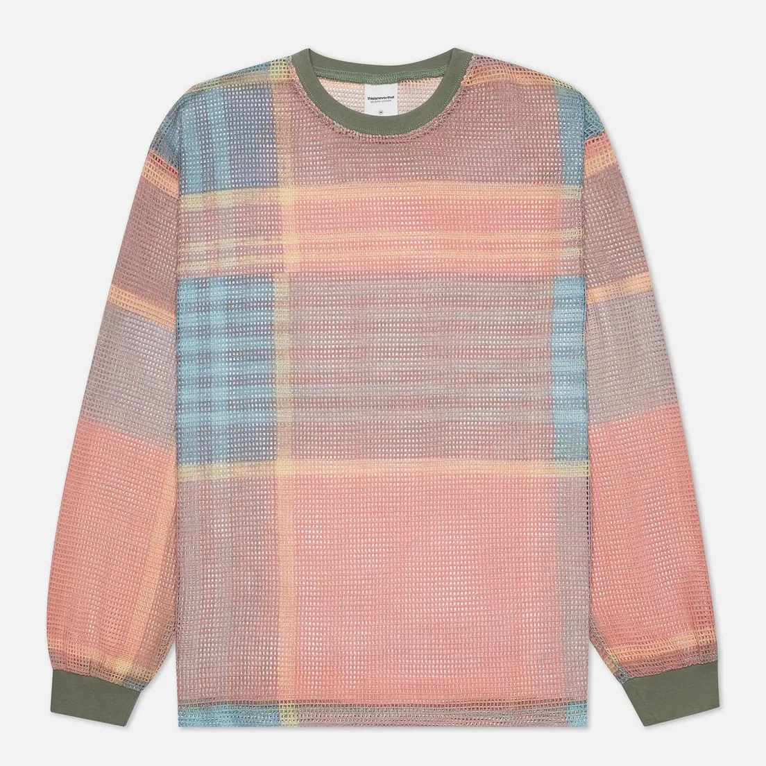 thisisneverthat Мужской лонгслив Printed Plaid Mesh