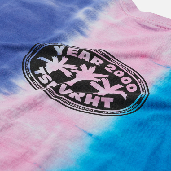 Мужская футболка thisisneverthat Vertical Tie Dye Blue/Pink/Violet