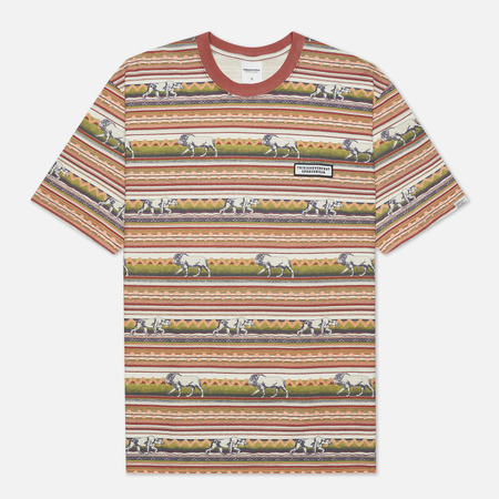 Мужская футболка thisisneverthat Printed Lion Stripe, цвет красный, размер XL