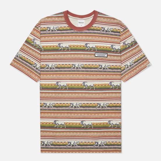 Мужская футболка thisisneverthat Printed Lion Stripe Multicolor 1