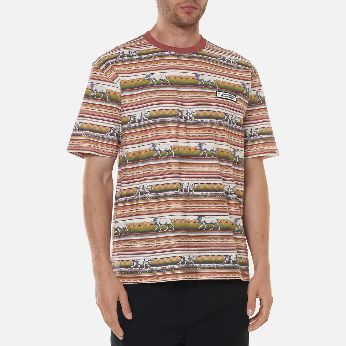 thisisneverthat Мужская футболка Printed Lion Stripe
