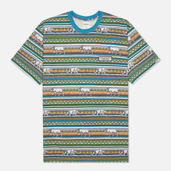 Мужская футболка thisisneverthat Printed Lion Stripe Multicolor 2