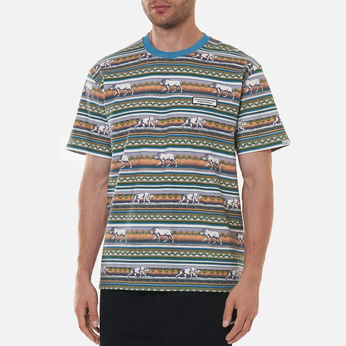thisisneverthat Мужская футболка Printed Lion Stripe