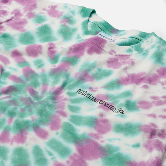 Мужская футболка thisisneverthat Tie Dye Teal/Purple
