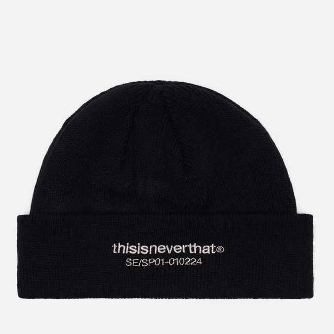 шапка thisisneverthat t logo short чёрный размер one size thisisneverthat T-Logo Short