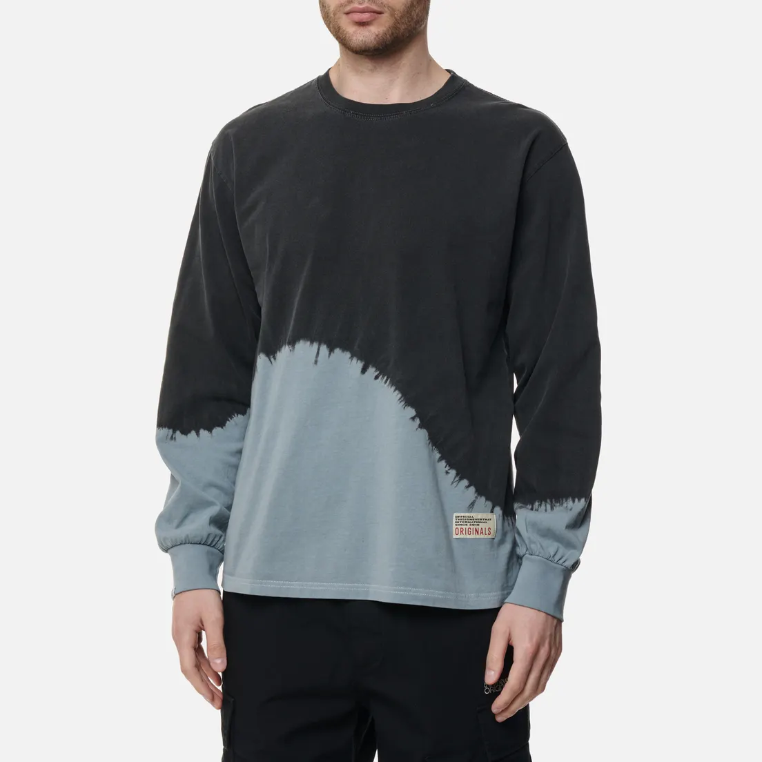 thisisneverthat Мужской лонгслив Wave Overdyed