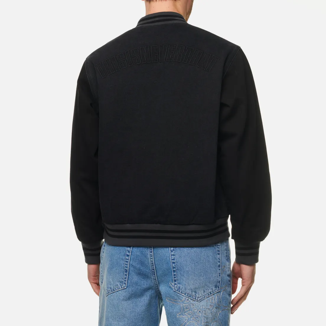thisisneverthat Мужская куртка бомбер Denim Varsity