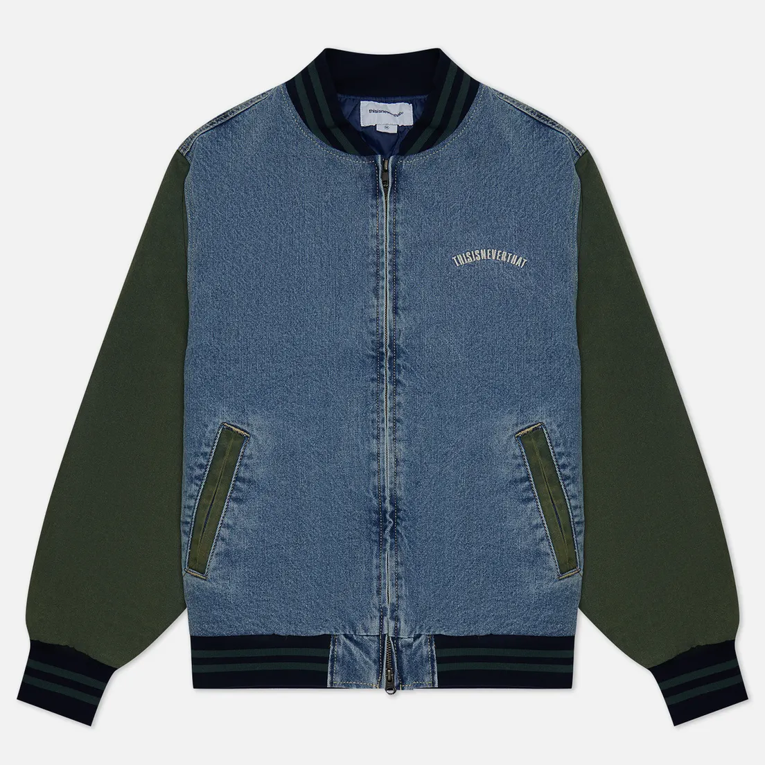 thisisneverthat Мужская куртка бомбер Denim Varsity