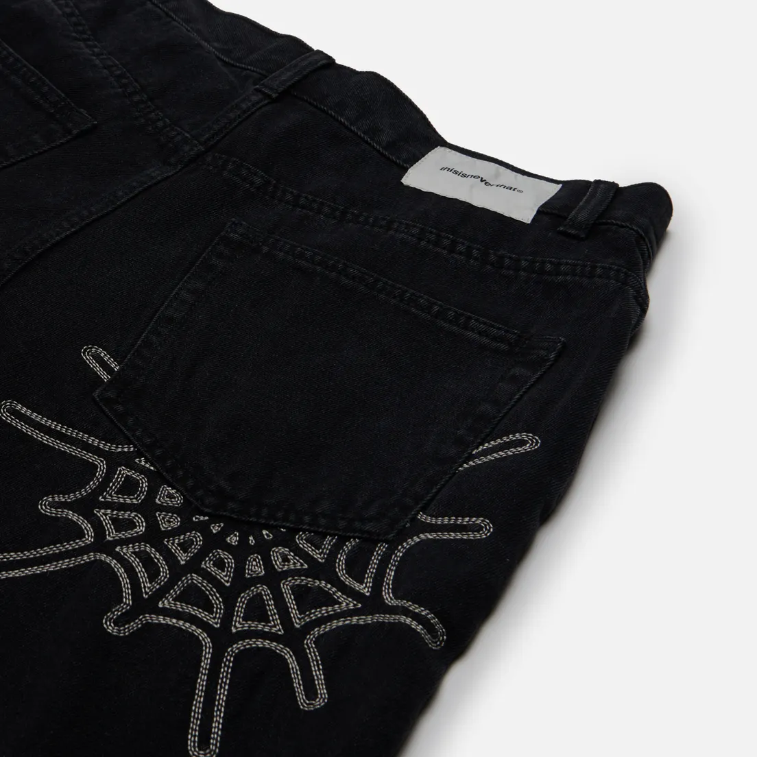 thisisneverthat Мужские джинсы Web Embroidery