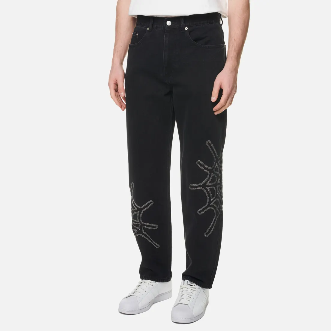 thisisneverthat Мужские джинсы Web Embroidery