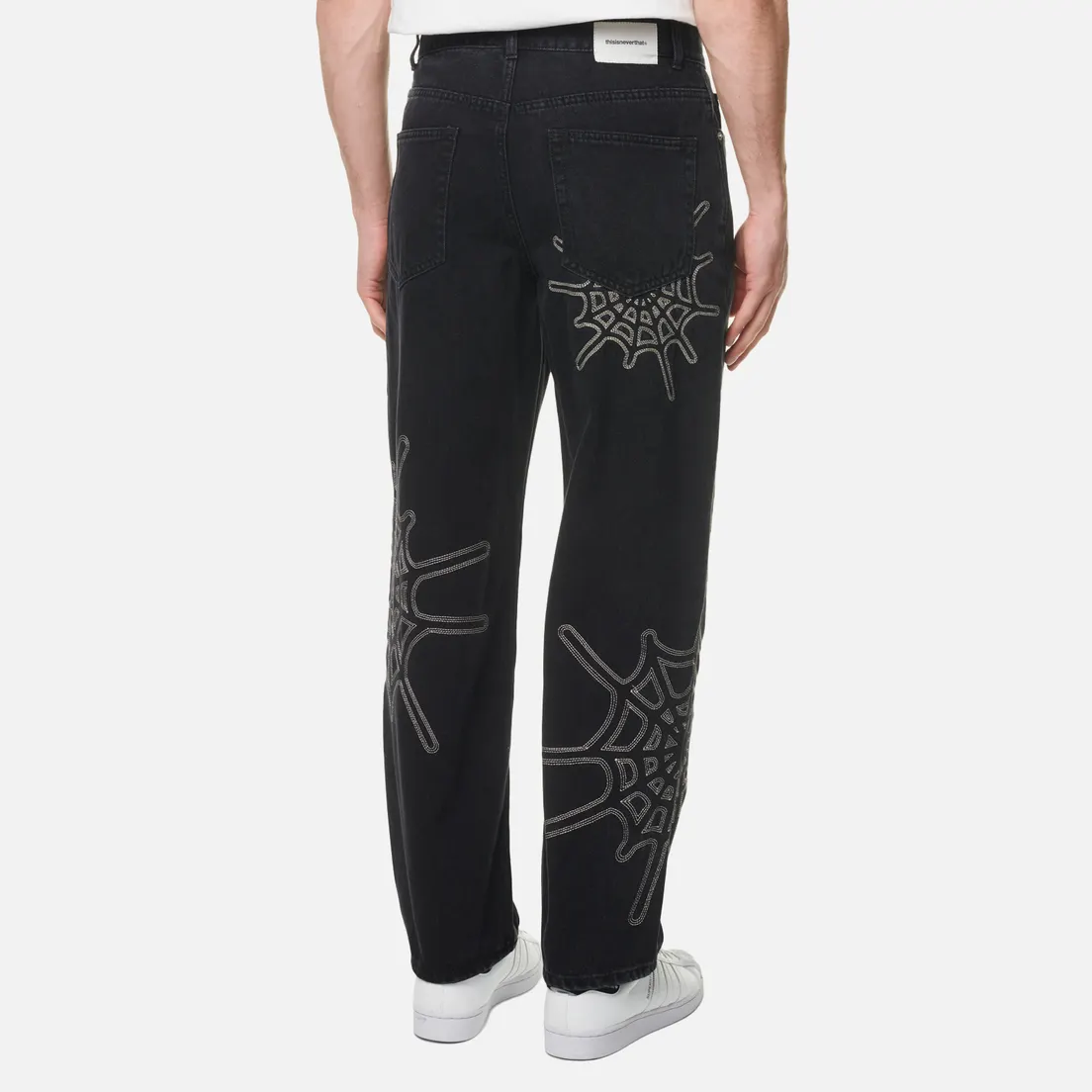 thisisneverthat Мужские джинсы Web Embroidery