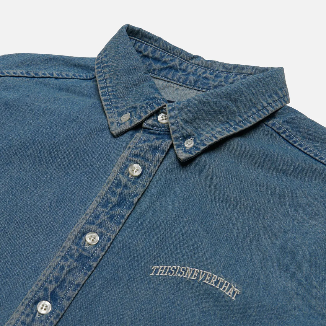 thisisneverthat Мужская рубашка Washed Denim Oxford