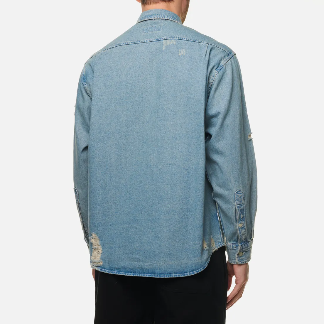 thisisneverthat Мужская рубашка Damaged Denim Oxford