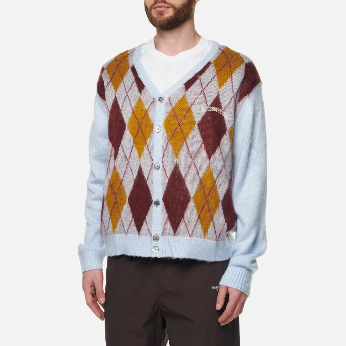thisisneverthat Мужской кардиган Argyle