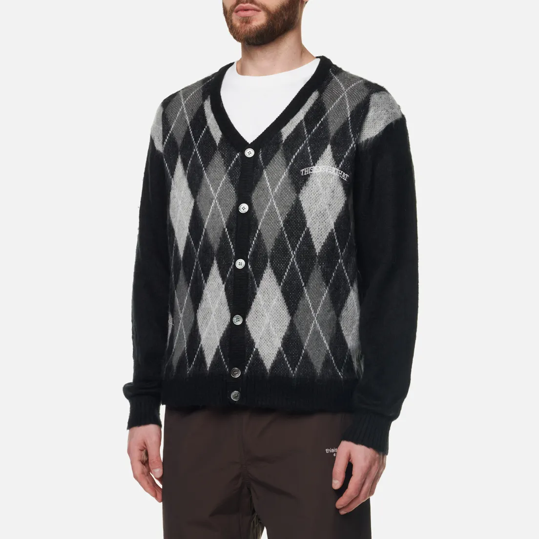 thisisneverthat Мужской кардиган Argyle