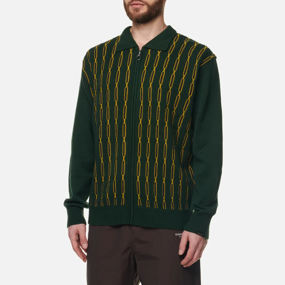 thisisneverthat Мужской свитер Chain Zip Up Polo