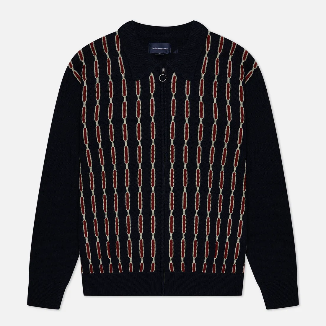 thisisneverthat Мужской свитер Chain Zip Up Polo