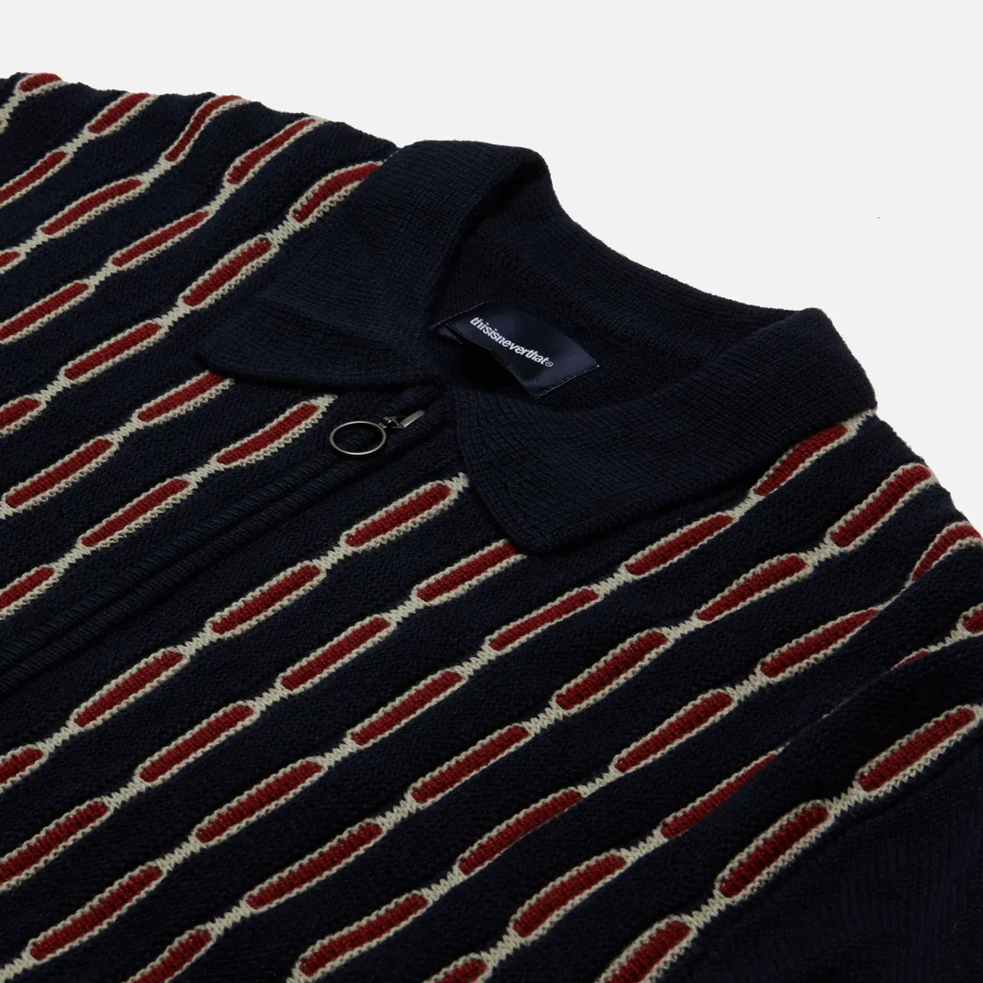 thisisneverthat Мужской свитер Chain Zip Up Polo