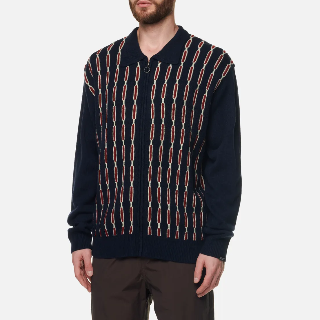 thisisneverthat Мужской свитер Chain Zip Up Polo