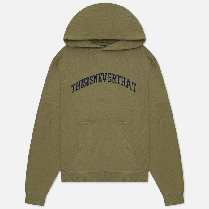 thisisneverthat Arch-Logo Knit Hoodie thisisneverthat crochet knit