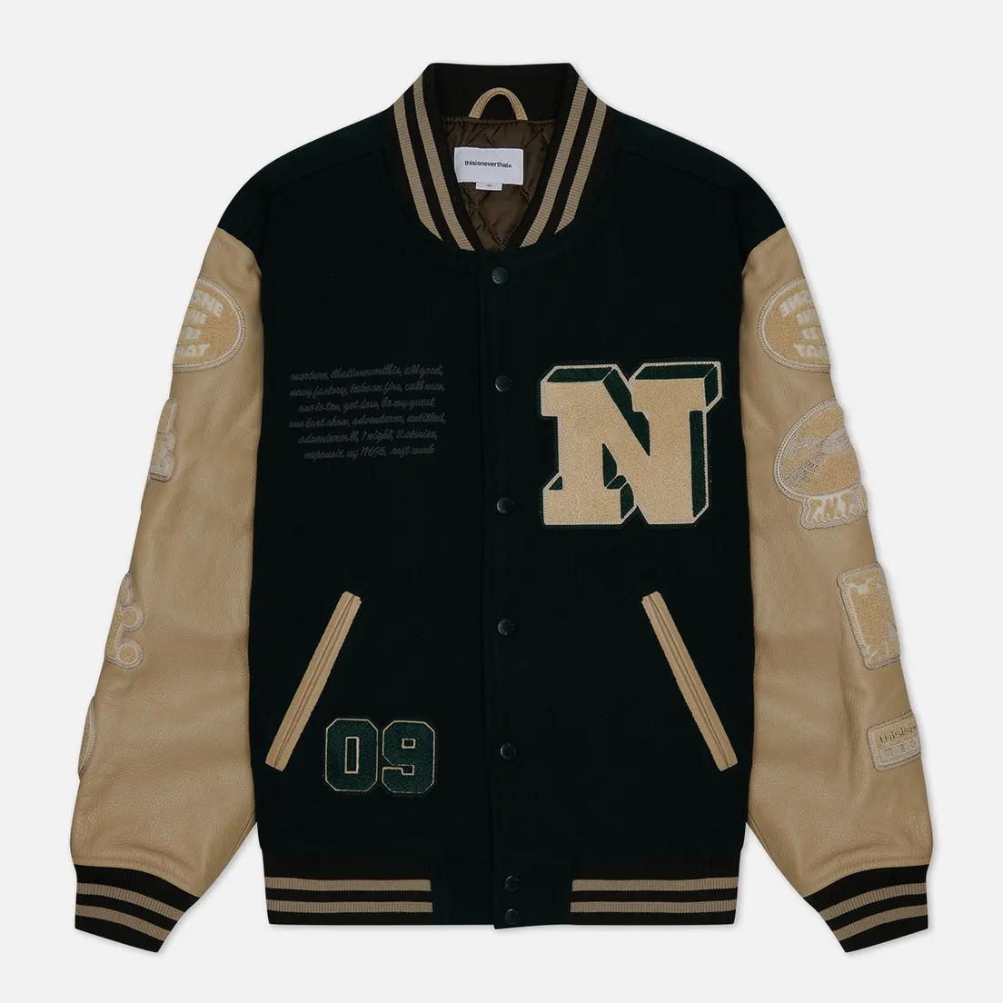 thisisneverthat Мужская куртка бомбер Records Varsity