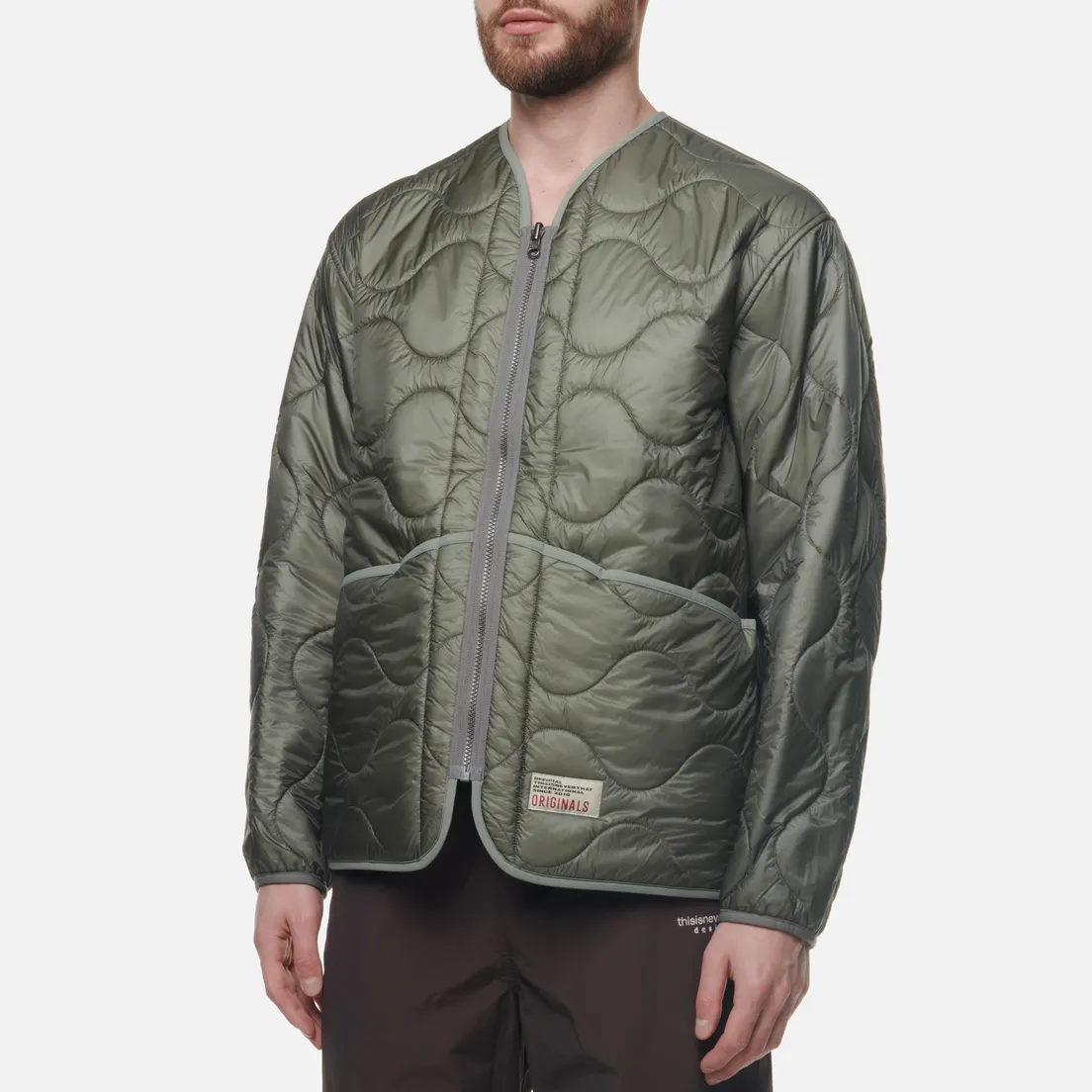 thisisneverthat Мужская куртка лайнер Polartec Reversible Quilted