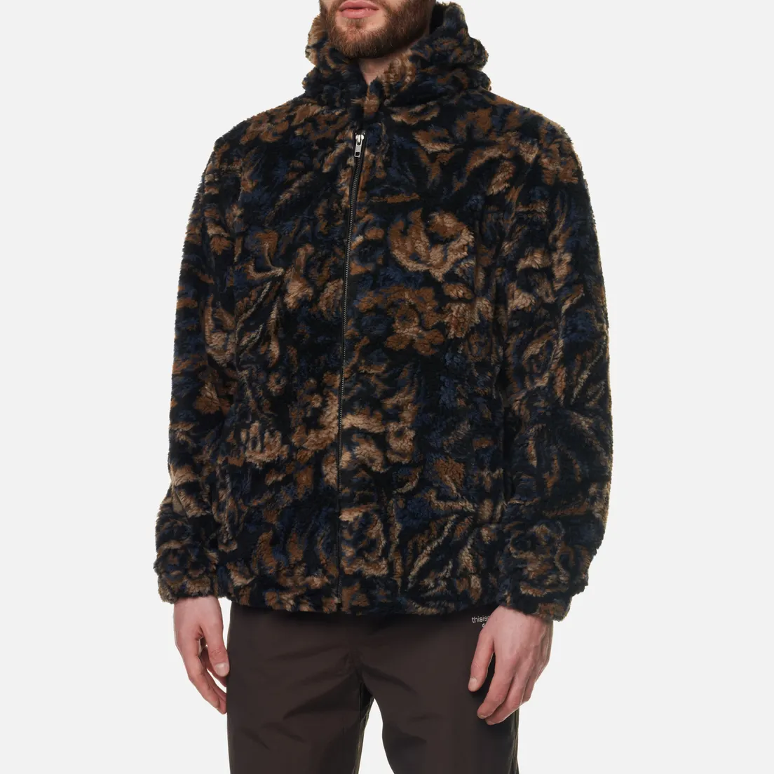 thisisneverthat Мужская флисовая куртка Floral Faux Fur